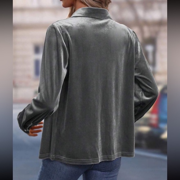 Luxe rust brown  button down shirt - Picture 6 of 15